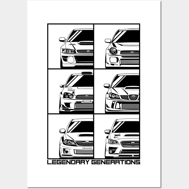 Impreza STI generation Wall Art by Markaryan